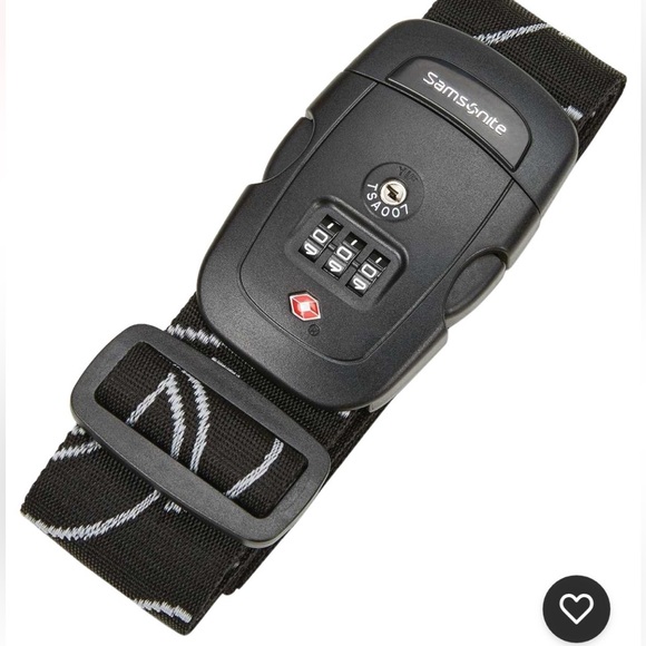 Samsonite Black Luggage Strap with Lock New In Package - Picture 1 of 11